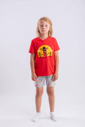 Комплекты 203445В Пижама для мальчика (фуфайка+брюки пиж.укор.) Свитанок