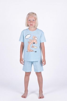 Комплекты 204646В Пижама для мальчика(фуфайка+брюки пижамные укороченные) Свитанок