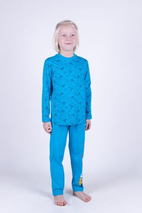 204809В Пижама для мальчика(фуфайка+брюки пижамные) Свитанок