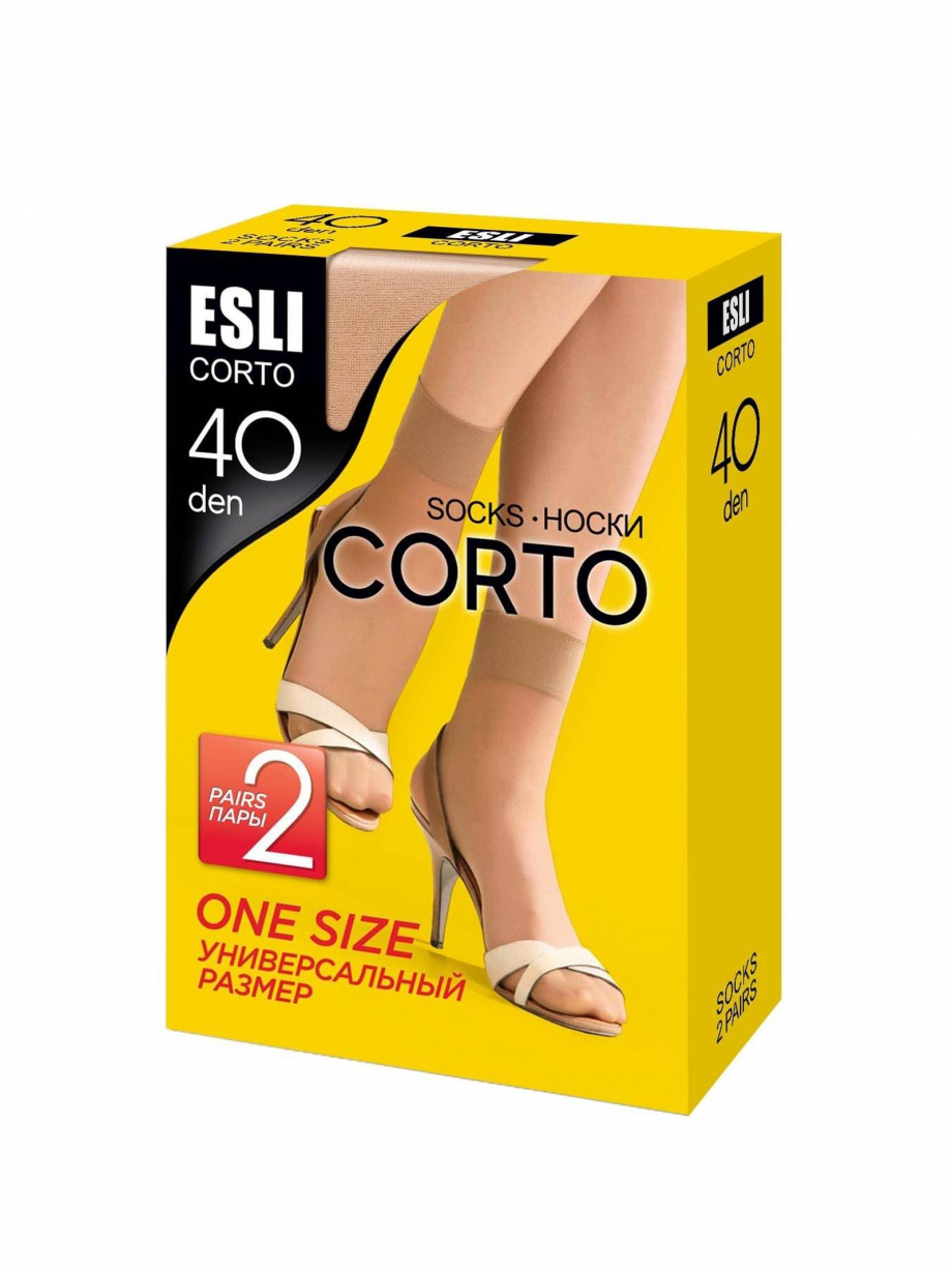 CORTO 40 (2 пары) Носки женские Conte