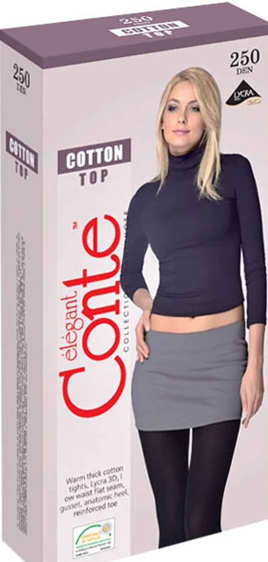 COTTON TOP 250 Колготки женские хлопковые Conte