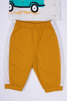 205421В Пижама для мальчика (фуфайка+брюки пижамные укороченные) Свитанок