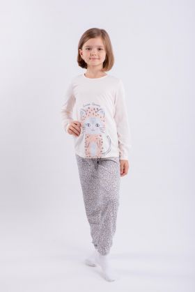 Комплекты 202783Р Пижама для девочки (фуфайка+брюки пиж.) Свитанок