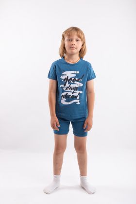 202495Р Комплект для мальчика(фуфайка+шорты) Свитанок