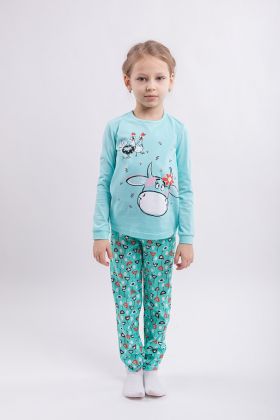 202753Р Пижама для девочки(фуфайка+брюки пиж.) Свитанок