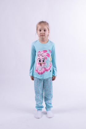 Комплекты 203609В Пижама для девочки (фуфайка+брюки пиж.) Свитанок