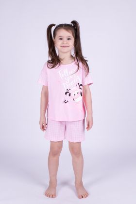 203831В Пижама для девочки (фуфайка+брюки пиж.укор.) Свитанок