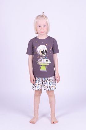 203772В Пижама для мальчика (фуфайка+брюки пиж.укор.) Свитанок
