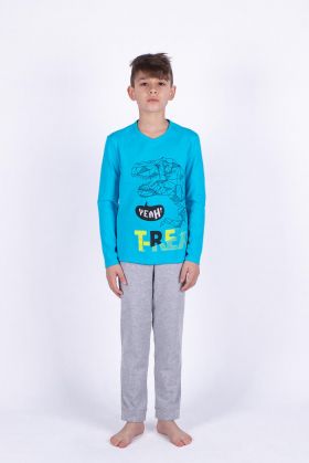 Комплекты 204476В Пижама для мальчика(фуфайка+брюки пиж.) Свитанок