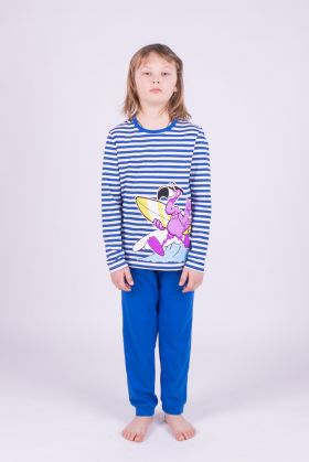 203736В Пижама для мальчика(фуфайка+брюки пиж.) Свитанок
