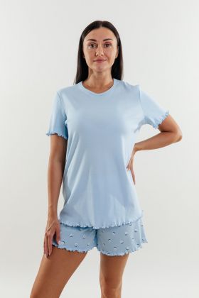 258293В Пижама жен.(фуфайка+брюки пиж.укор.) Свитанок